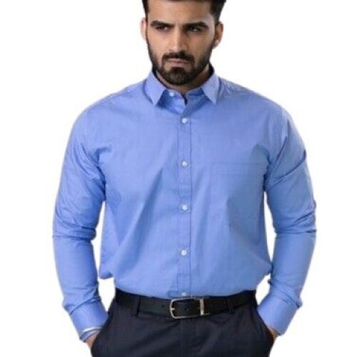 Premium Men's Slim Fit Button-Down Shirt - Wrinkle-Resistant Cotton